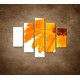Obrazy na stenu - Oranžová gerbera - 5dielny 100x80cm