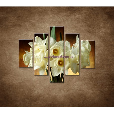 Obrazy na stenu - Narcisy - 5dielny 100x80cm