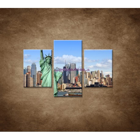Obrazy na stenu - New York - panoráma  - 3dielny 90x60cm