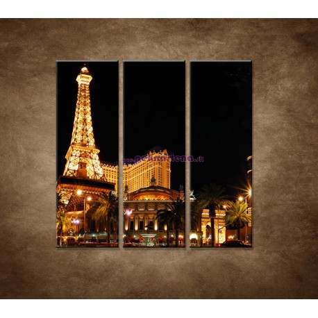 Obrazy na stenu - Las Vegas - 3dielny 90x90cm