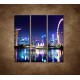 Obrazy na stenu - Singapur - nočná panoráma - 3dielny 90x90cm