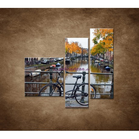 Obrazy na stenu - Jeseň v Holandsku - 3dielny 110x90cm