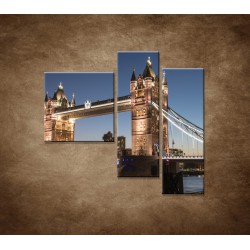 Obrazy na stenu - Tower Bridge - 3dielny 110x90cm