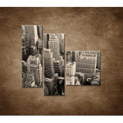 Obrazy na stenu - Mestské mrakodrapy - 3dielny 110x90cm