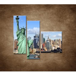 Obrazy na stenu - New York - panoráma - 3dielny 110x90cm