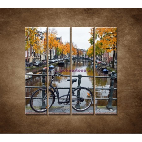 Obrazy na stenu - Jeseň v Holandsku - 4dielny 120x120cm