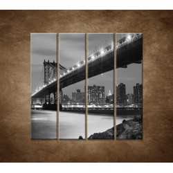 Obrazy na stenu - Manhattanský most - 4dielny 120x120cm
