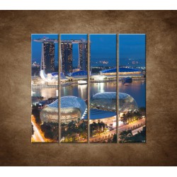 Obrazy na stenu - Singapur - 4dielny 120x120cm