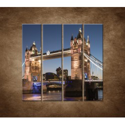 Obrazy na stenu - Tower Bridge - 4dielny 120x120cm