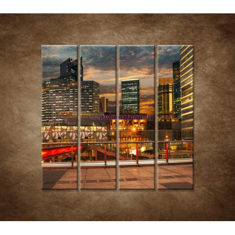 Obrazy na stenu - Výhľad v Shanghaii - 4dielny 120x120cm