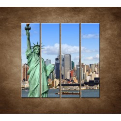 Obrazy na stenu - New York - panoráma - 4dielny 120x120cm
