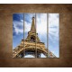 Obrazy na stenu - Pohľad na Eifelovu vežu - 4dielny 120x120cm