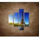 Obrazy na stenu - Eifelova veža - 4dielny 80x90cm