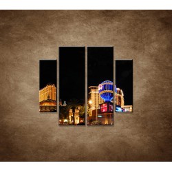 Obrazy na stenu - Las Vegas - 4dielny 100x90cm
