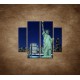 Obrazy na stenu - Socha Slobody - 4dielny 100x90cm