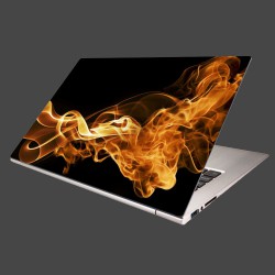 Nálepka na notebook - Oheň a dym