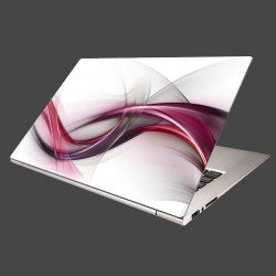 Nálepka na notebook - Ružová vlna