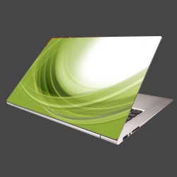 Nálepka na notebook - Zelený polkruh