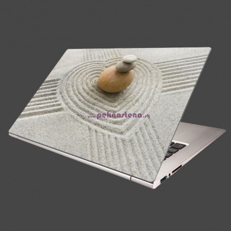 Nálepka na notebook - Kamene a piesok