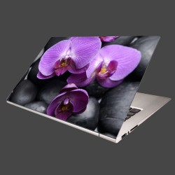 Nálepka na notebook - Ružové orchidey