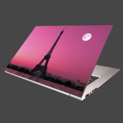 Nálepka na notebook - Mesiac nad Eifelovkou