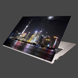 Nálepka na notebook - Nočný Shanghai