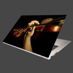 Nálepka na notebook - Hráč na husle