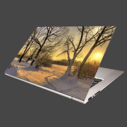 Nálepka na notebook - Krajina v zime