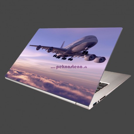 Nálepka na notebook - Lietadlo v oblakoch