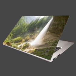 Nálepka na notebook - Vodopád v Alpách
