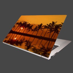 Nálepka na notebook - Červené zore nad morom