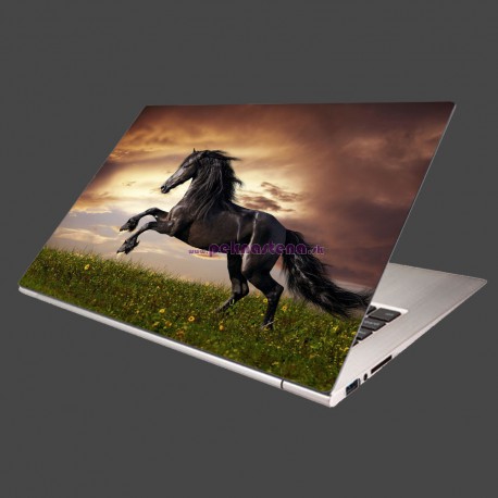 Nálepka na notebook - Čierny kôň