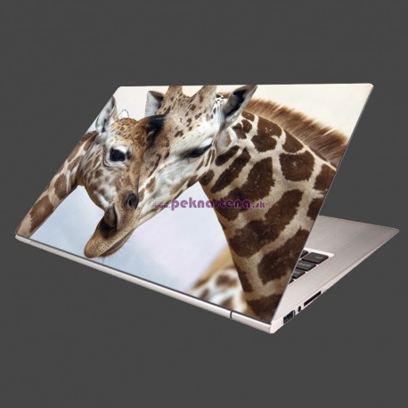 Nálepka na notebook - Žirafy