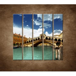 Obrazy na stenu - Benátky - 5dielny 100x100cm