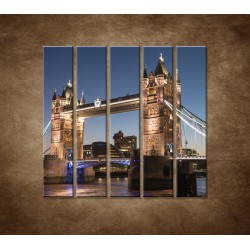 Obrazy na stenu - Tower Bridge - 5dielny 100x100cm