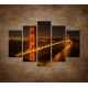 Obrazy na stenu - Golden Gate Bridge - 5dielny 150x100cm