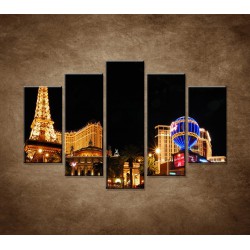 Obrazy na stenu - Las Vegas - 5dielny 150x100cm