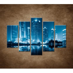 Obrazy na stenu - Shanghai - 5dielny 150x100cm