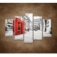 Obrazy na stenu - Červené telefónne búdky - 5dielny 150x100cm