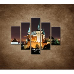 Obrazy na stenu - Bojnický zámok - 5dielny 100x80cm
