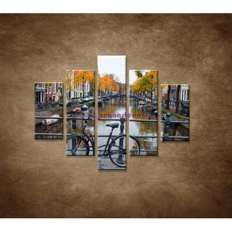 Obrazy na stenu - Jeseň v Holandsku - 5dielny 100x80cm