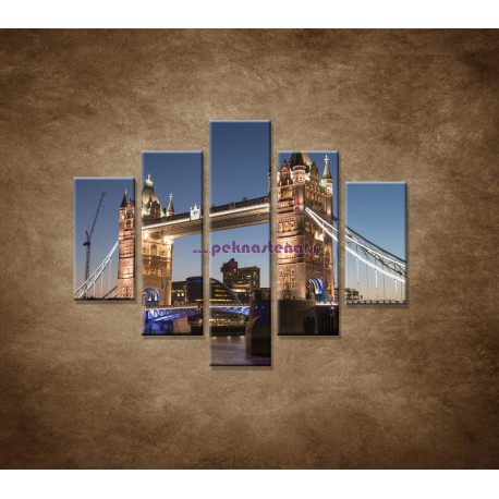 Obrazy na stenu - Tower Bridge - 5dielny 100x80cm