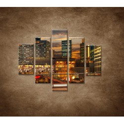 Obrazy na stenu - Výhľad v Shanghaii - 5dielny 100x80cm