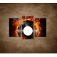 Obrazy na stenu - Platňa v plameňoch - 3dielny 75x50cm