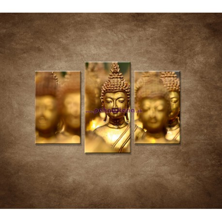 Obrazy na stenu - Socha budhu - 3dielny 75x50cm