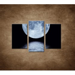 Obrazy na stenu - Mesiac nad hladinou - 3dielny 75x50cm