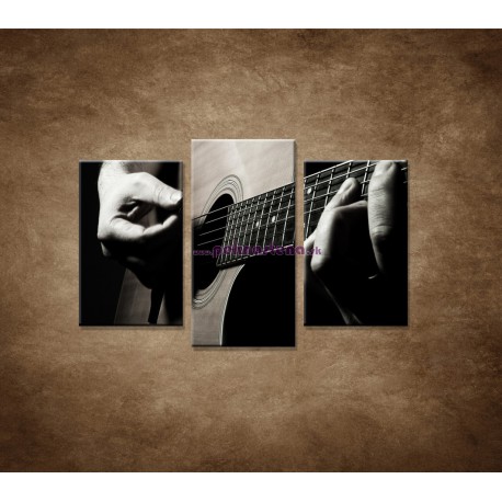 Obrazy na stenu - Gitarista - 3dielny 75x50cm