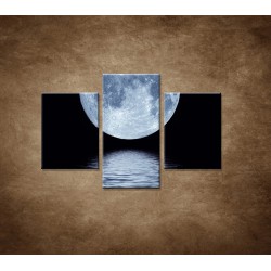 Obrazy na stenu - Mesiac nad hladinou - 3dielny 90x60cm