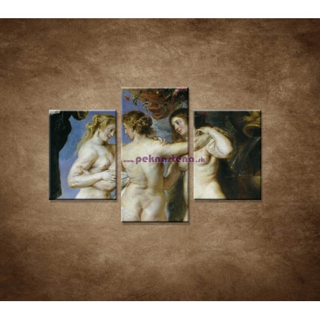 Obrazy na stenu - Reprodukcia  - Rubens - Tri grácie - 3dielny 90x60cm