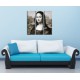 Obrazy na stenu - Čiernobiela Mona Lisa - 3dielny 90x90cm